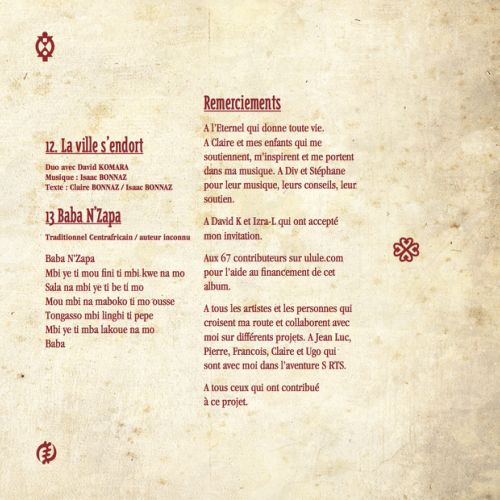 Baba N'Zapa / Remerciements