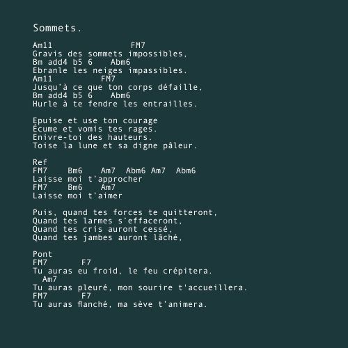 Sommets